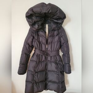 Add Down Women's Black Puffer Pillow Hood With Size 2 XS 100% Duck Down Parka